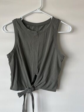 Lululemon Tie-Front Tank Top - Khaki Green